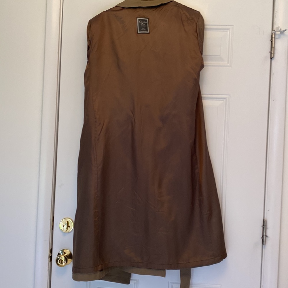 Vintage CHRISTIAN DIOR classic long trench coat 40R excellent cond… - Picture 13 of 16
